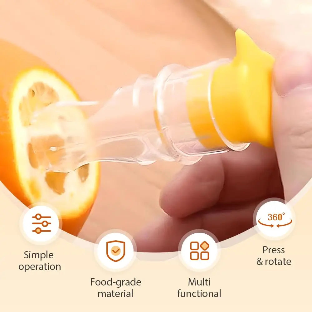 Effortless Citrus Juicing: Screw-Top Lemon Squeezer with Built-In Filter and Spout for Cocktails and Drinks