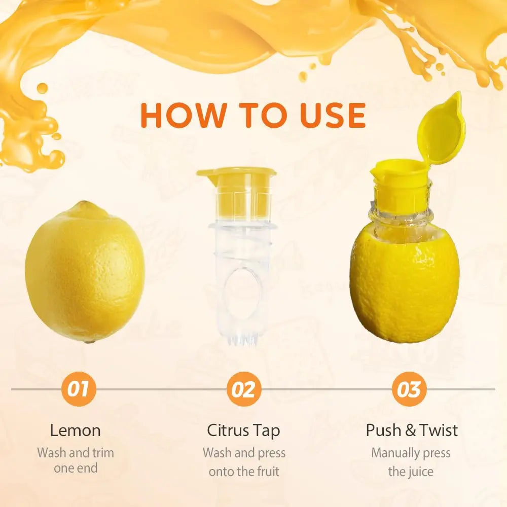 Effortless Citrus Juicing: Screw-Top Lemon Squeezer with Built-In Filter and Spout for Cocktails and Drinks