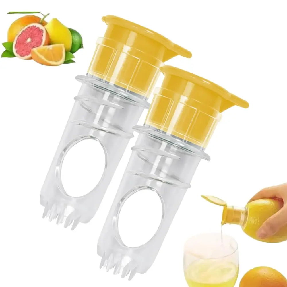Effortless Citrus Juicing: Screw-Top Lemon Squeezer with Built-In Filter and Spout for Cocktails and Drinks