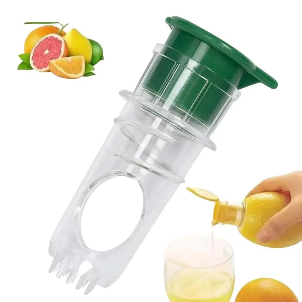 Effortless Citrus Juicing: Screw-Top Lemon Squeezer with Built-In Filter and Spout for Cocktails and Drinks